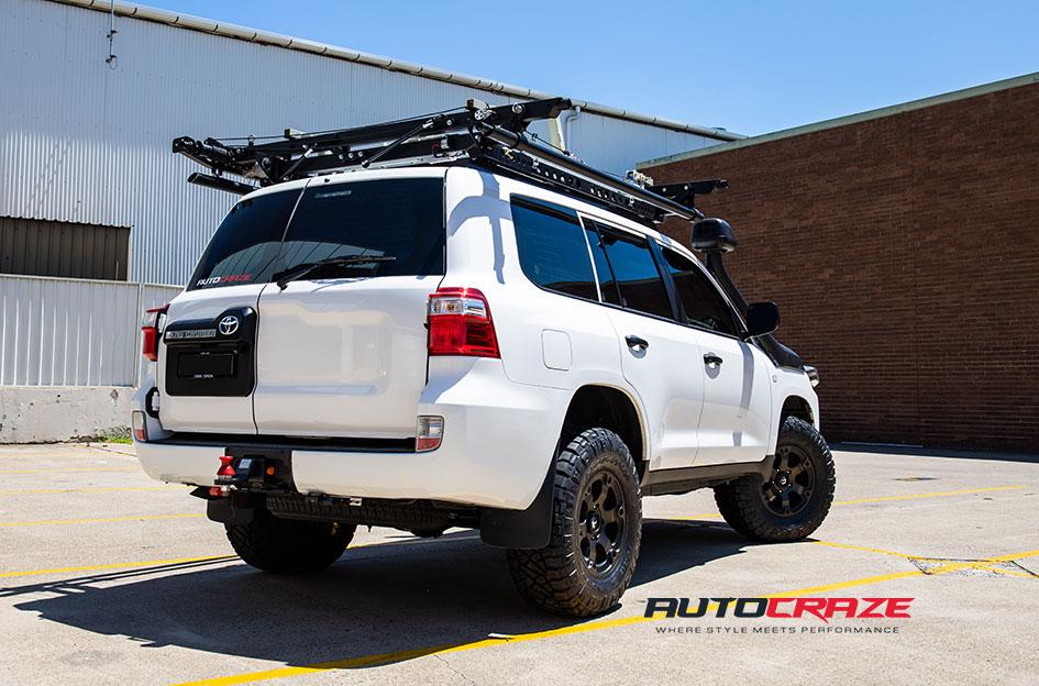 TOYOTA LANDCRUSIER BEAST BLACK   MACHINED WITH DARK TINT